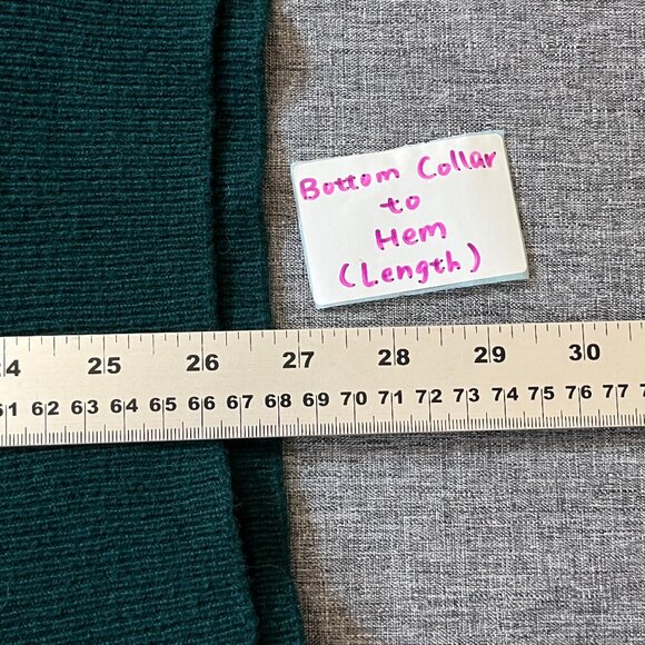 The Scotch House 100% Lambswool Argyle Wool Sweater - Men's Size 44 - Green Red - Picture 11 of 12